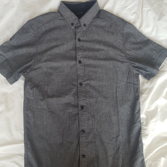 COMUNE Grey speckled Button up - Picture 2 of 5